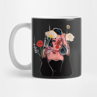 Stop Playing With My Delirium (more flowers) Mug